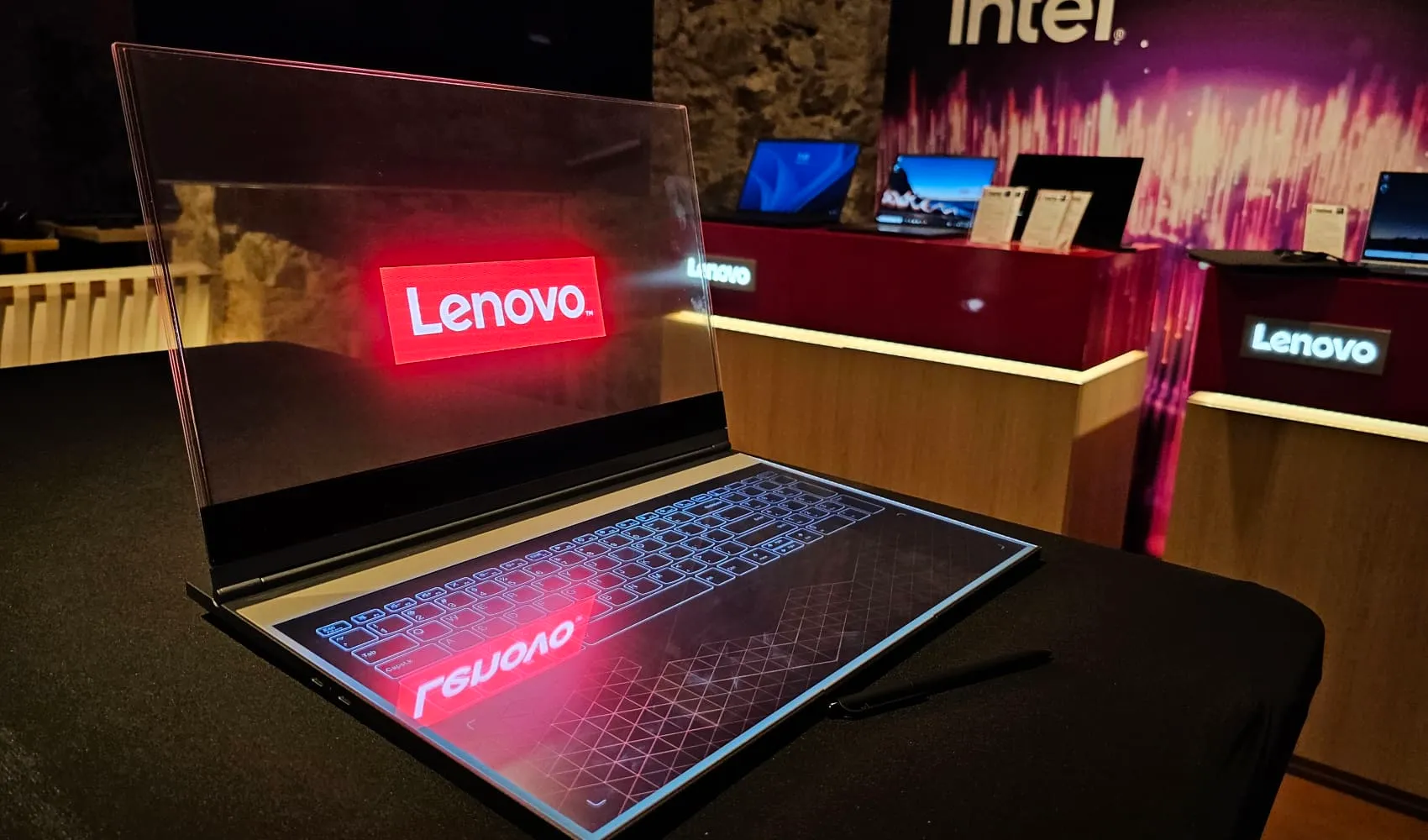 Lenovo’s Concept of a Unique Transparent Display Notebook Is Fascinating, Impractical, and Highly Desirable