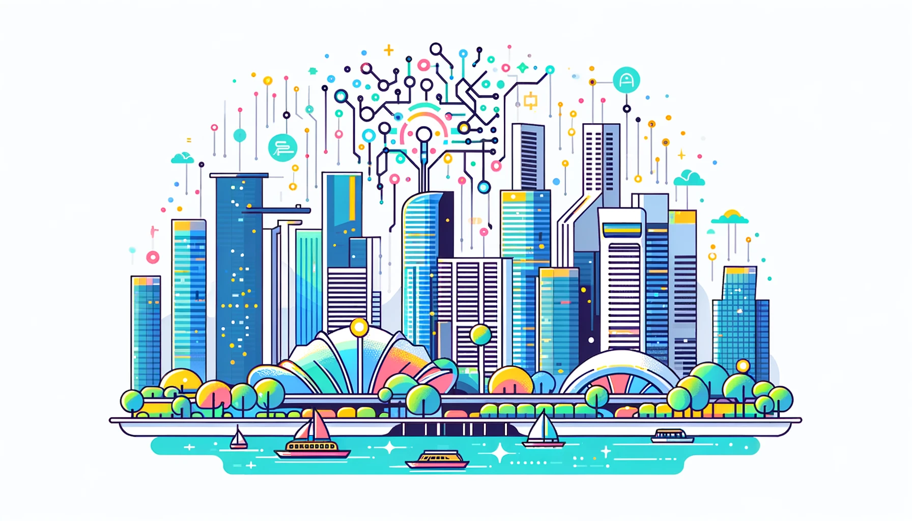 Singapore adopts artificial intelligence to address daily challenges.