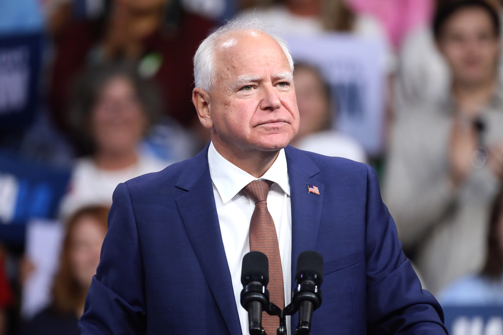 Tim Walz Hits the Road to Find His Voice and Fill the Leadership Void