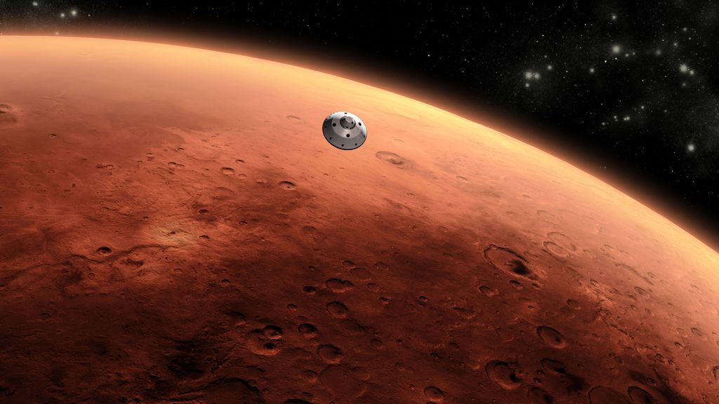 NASA orbiter spots astonishing object emerging through Martian clouds