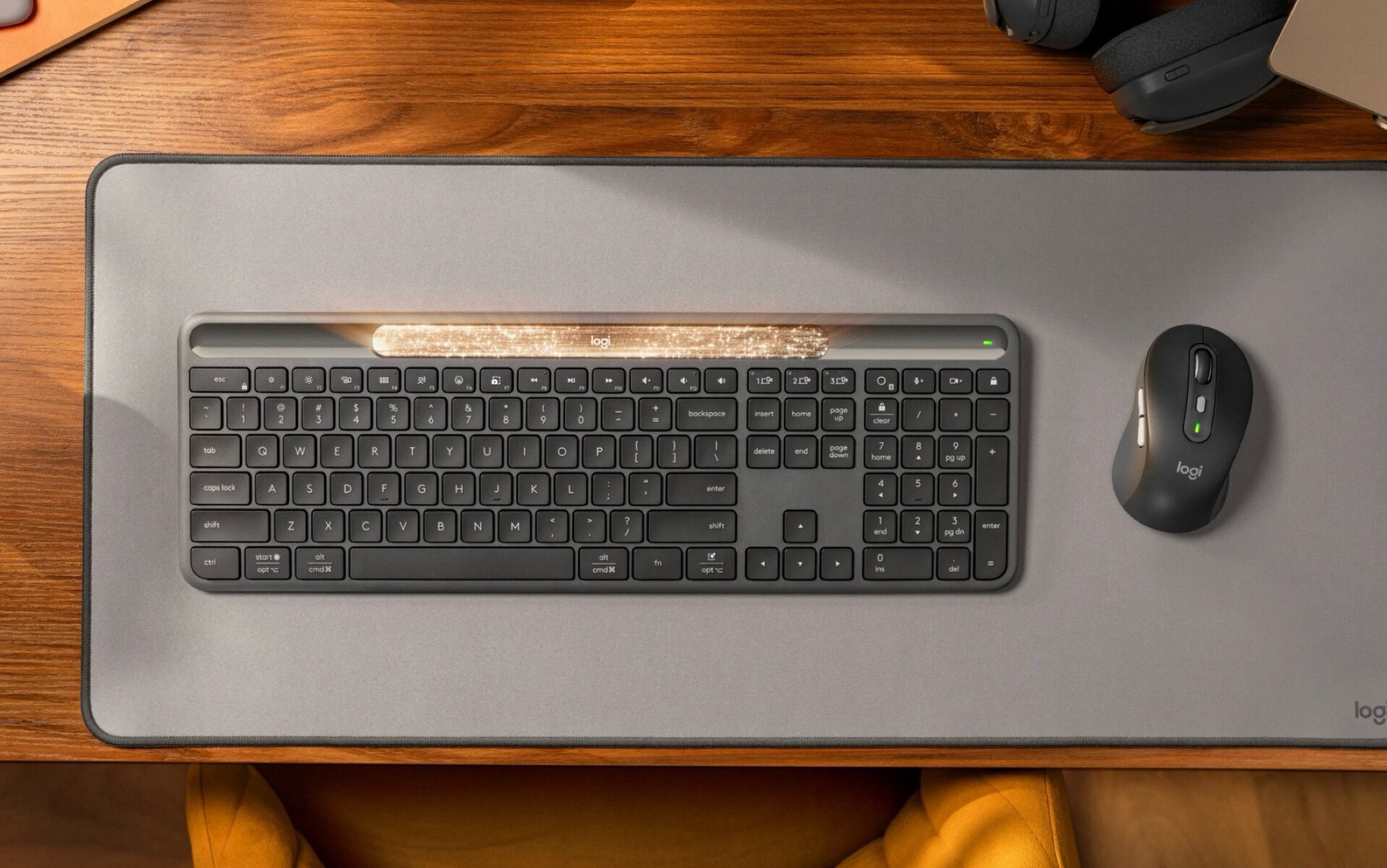Logitech’s New Keyboard Charges with Light and is Built to be Repaired